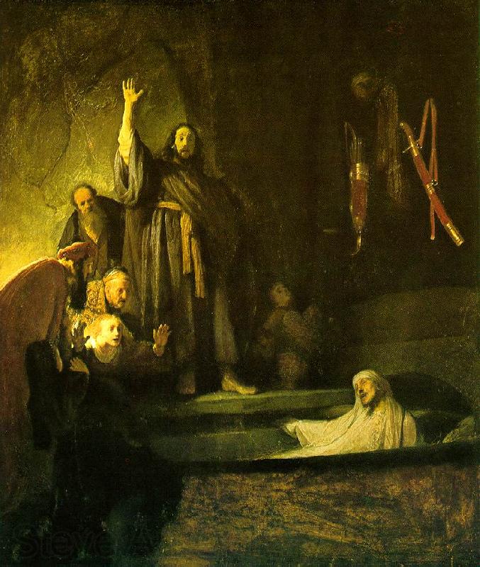 REMBRANDT Harmenszoon van Rijn The Raising of Lazarus